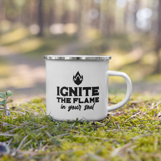 Ignite The Flame In Your Soul Enamel Camp Mug